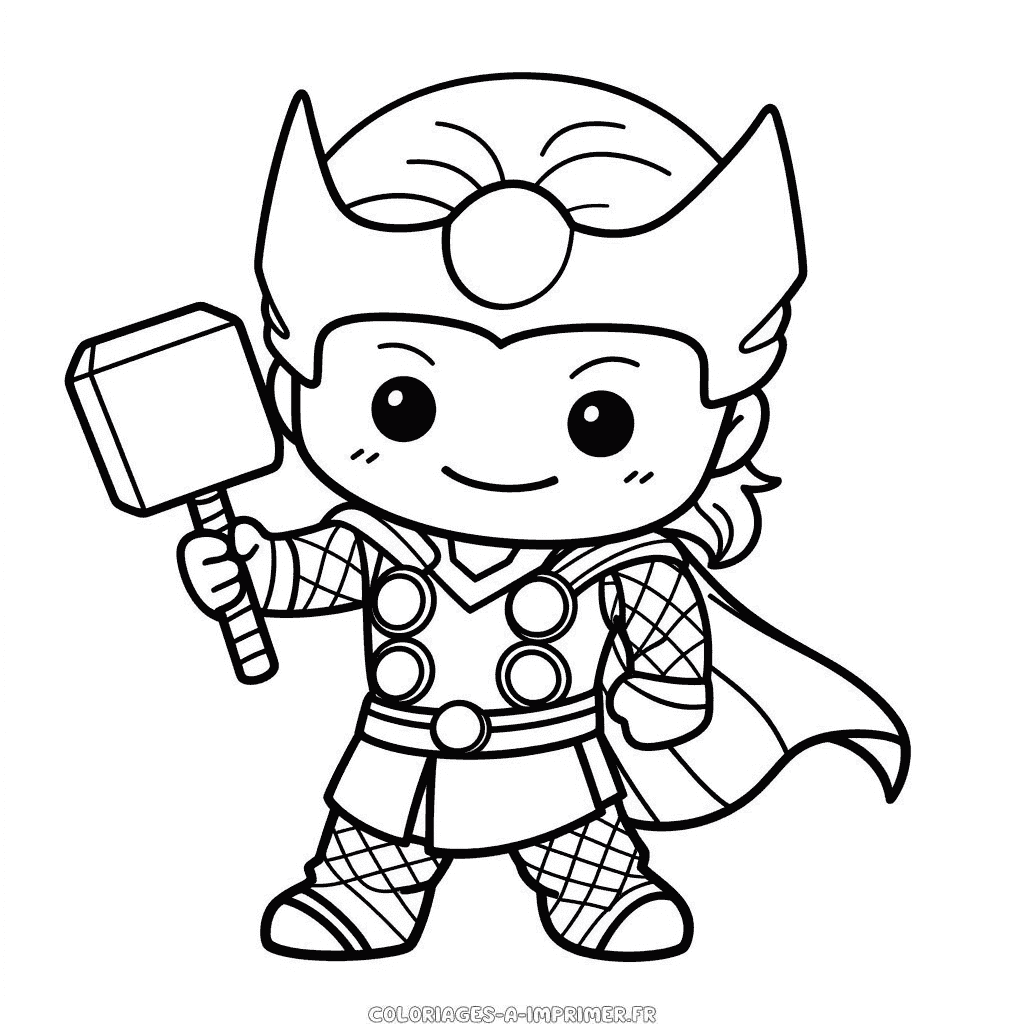 Coloriage thor